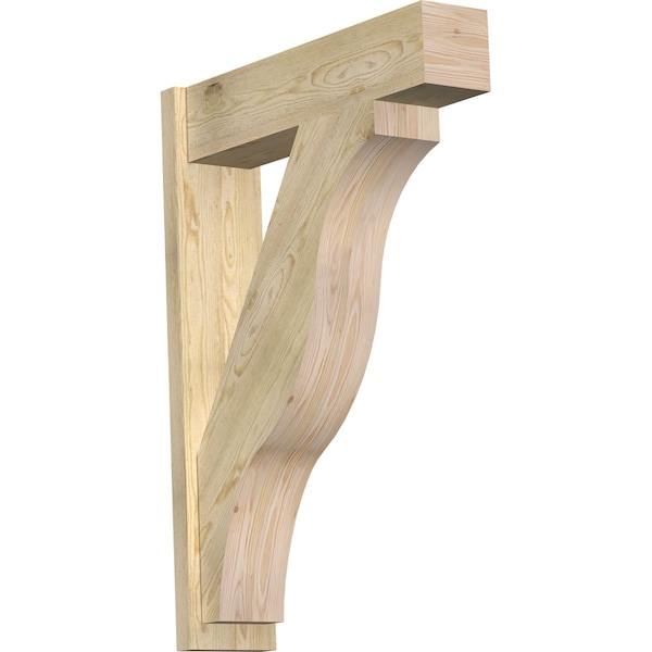 Ekena Millwork Funston Block Rough Sawn Outlooker, Douglas Fir, 8"W x 32"D x 44"H OUT08X32X44FST05RDF - main
